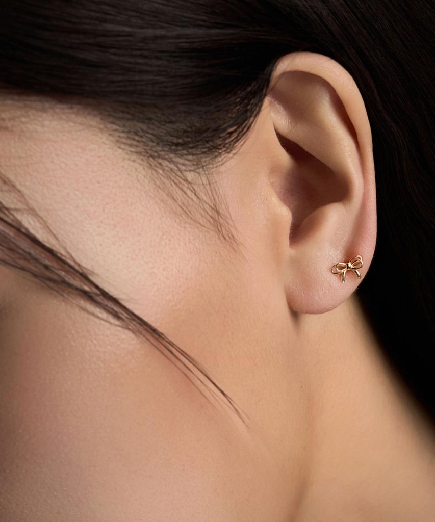 Lloyd Double Mini Ribbon 14K Gold Piercing Lpfp3032G