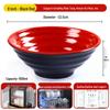A8 Two-Color Melamine Noodle Bowl - Commercial-Grade Soup and Mala Tang Bowl for Restaurants and Catering