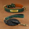 Personalized Engraved Dog Collar Small Medium Breeds - Adjustable Pet Neck Strap With ID Tag Maha Wool XS To XL