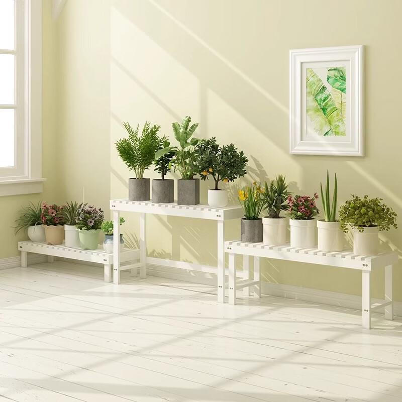 Anti-Corrosion Wooden Stool Flower Stand