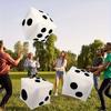 1pc Giant Inflatable Dice with Pump - Jumbo Party Game for Indoor & Outdoor Fun, Perfect for Family Gatherings, Summer Pool JXB