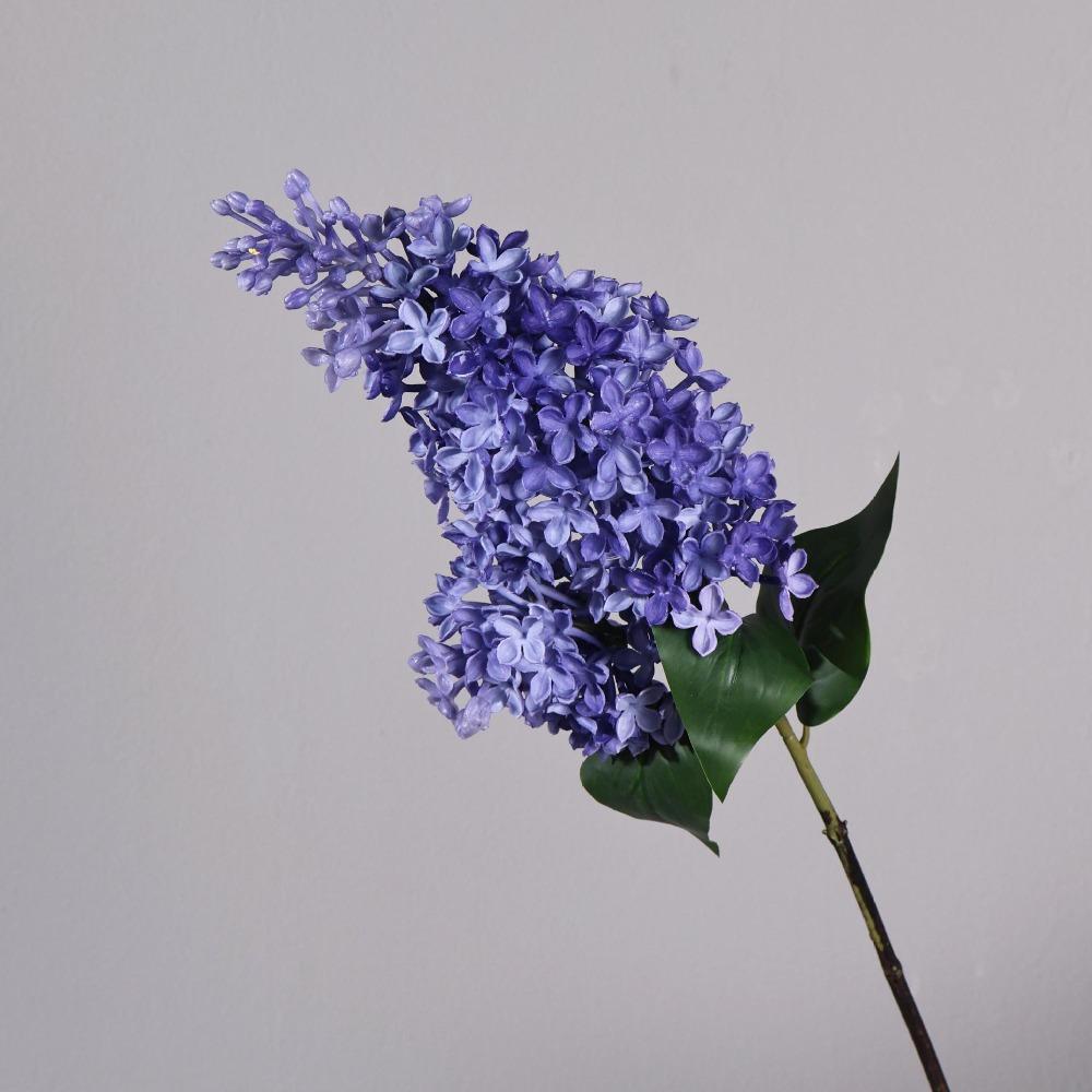 Lifelike Artificial Lilac Branch Long Branch Faux Flower Silk Simulation Flower  Photography Prop синий