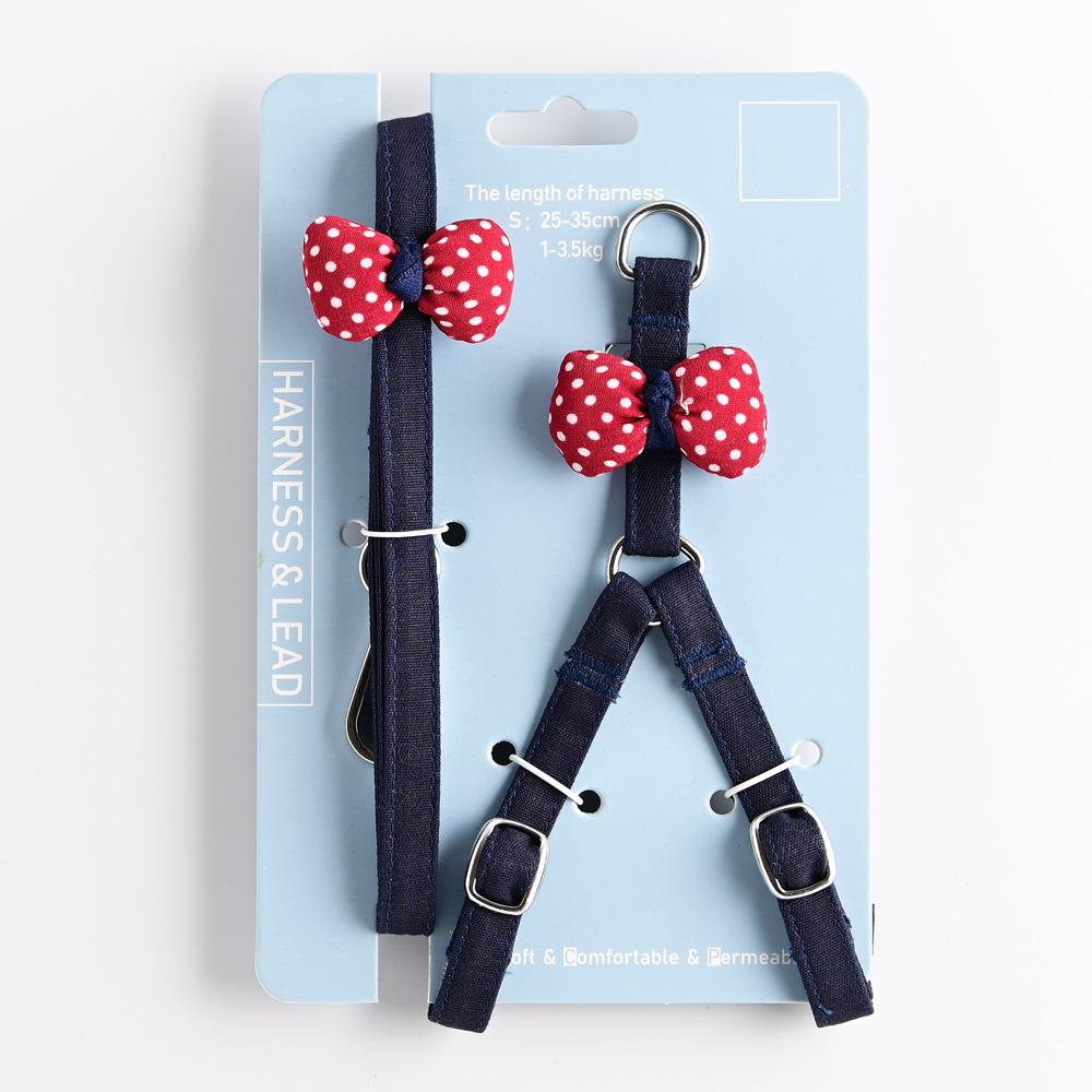 Pet Supplies Cat Puppy Leash Walking Dog Leash Small Puppy Chest Strap