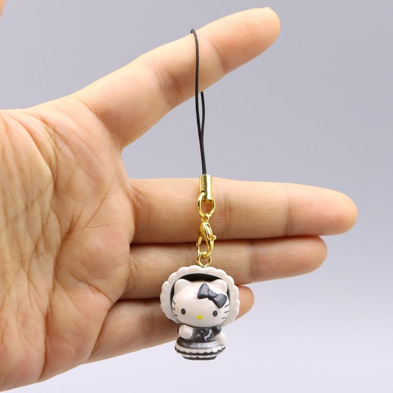 Anime Figure Hello Kitty Cartoon Black Skin KT Kawaii Doll Model Toys Collection Decoration Kids Birthday Gifts