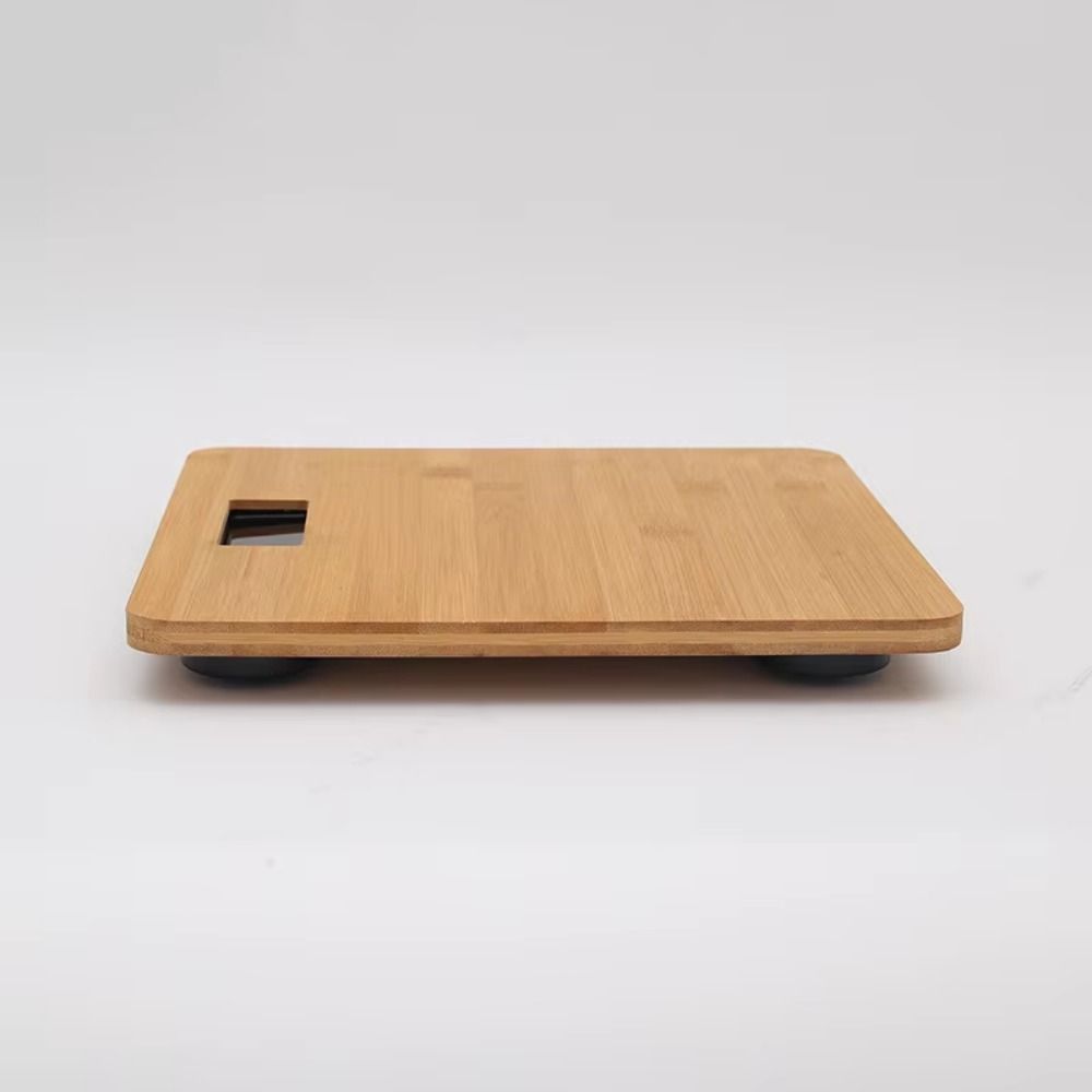 180KG Model Bamboo Weight Scale Square Electronic Weighing Scale Woman Body Scales  Home Use