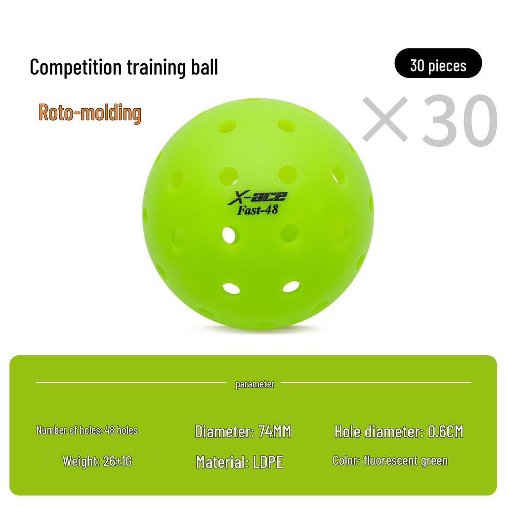 48-Hole Professional Outdoor Pickleball Court Ball for Competition & Training