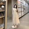French Gentle Wind Lace Ruffle Leaf Edge Dress for Women, Early Autumn Temperament, Beautiful Inside, Small Princess Long Dress for Women