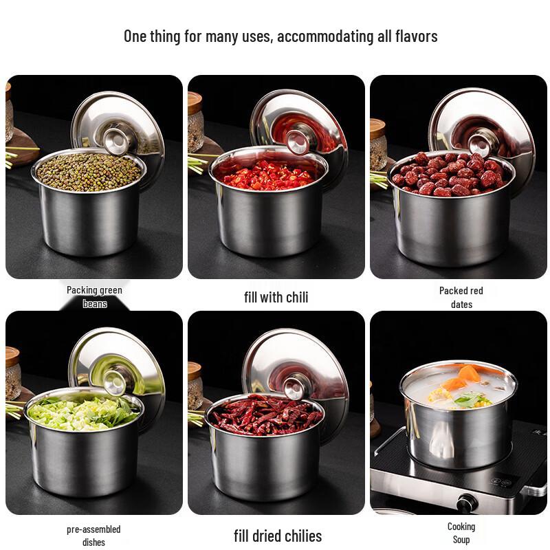 OAG 304 Stainless Steel Seasoning Jar with Lid