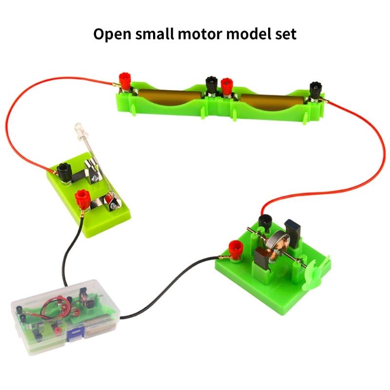 Metal and Plastic D C Motor for School Physics Laboratory Easy Assembly Design for Electromagnetism Teaching Activity