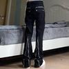 Men's Trendy Straight Flare Zipper Slit Casual Jeans