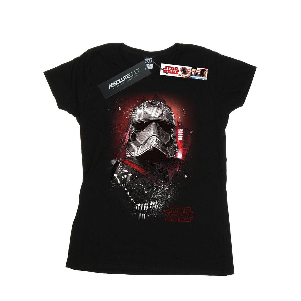 Star Wars Womens/Ladies The Last Jedi Captain Phasma Brushed Cotton T-Shirt