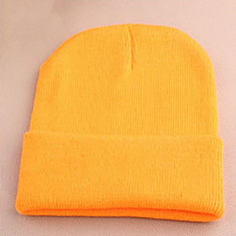 Mens Hat Beanie Ladies Womens Slouch Winter Ski Knitted Turn Up Neon Cap Warm