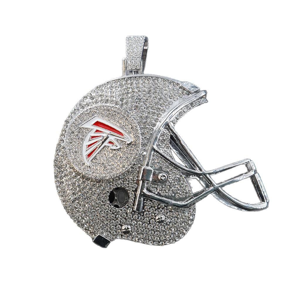 Atlanta Falcons Footballhelm Legierung Anhänger Halskette Zubehör