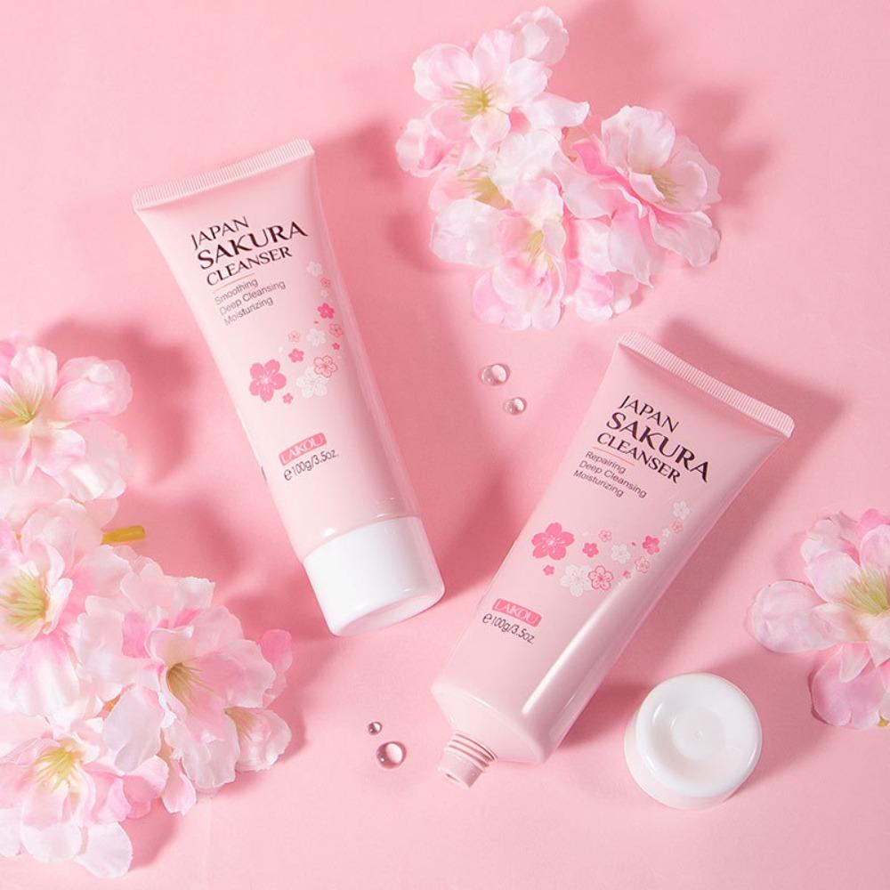 

LAIKOU Cherry Blossom Cleanser 100 г Увлажняющее и очищающее средство для пор 100g