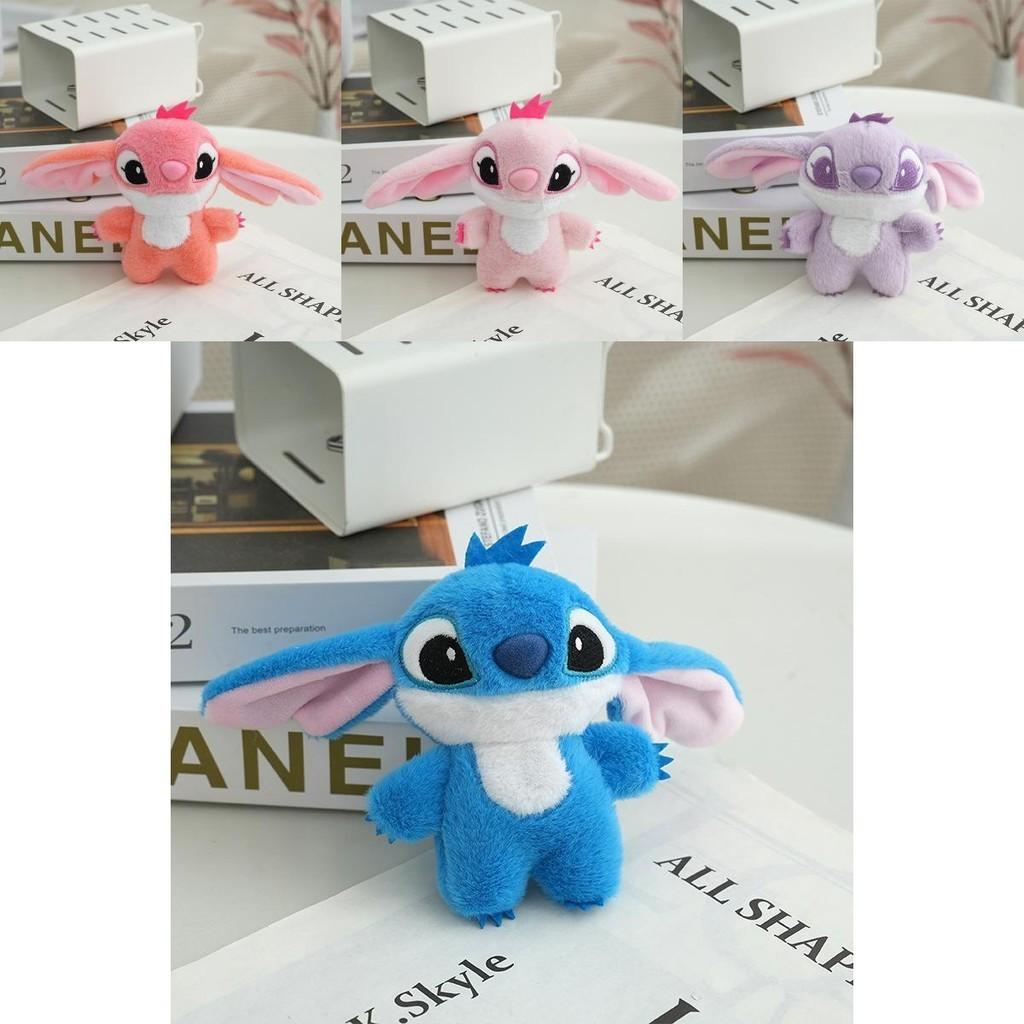 Adorable Cartoon Plush Keychain Stitch Backpack Accessory Cute Couple Birthday Gift Pink