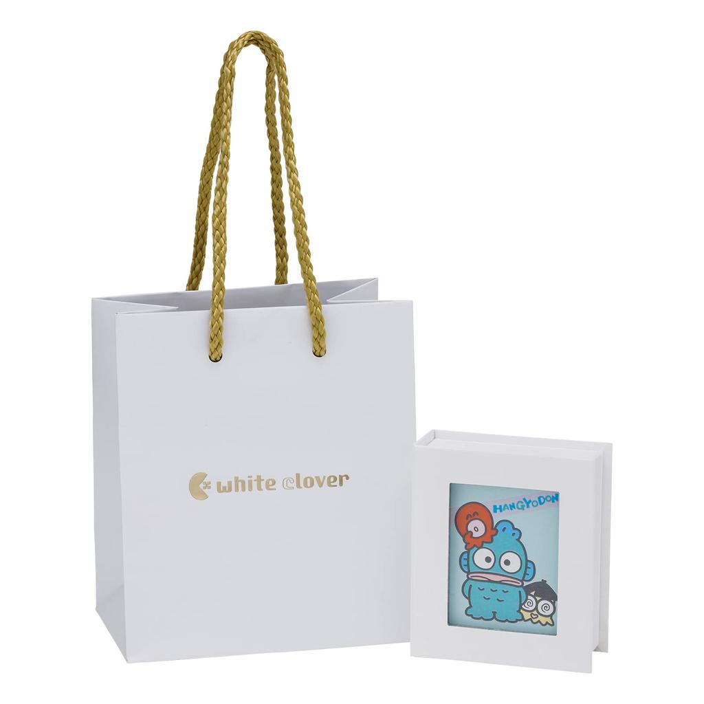 HANGYODON Necklace 40cm Sanrio Characters Open Heart Seashell Shell Hapidanbui 925 Silver Surgical Stainless Steel Cubic Zirconia Rhodium Coating