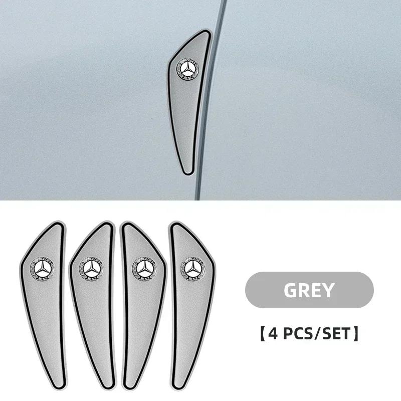 GOX3 4pcs Car Door Bumper Strip Protection Strip for Mercedes Benz AMG A B R G Class GLK GLA CLA GLB GLC C200 W176 Accessories