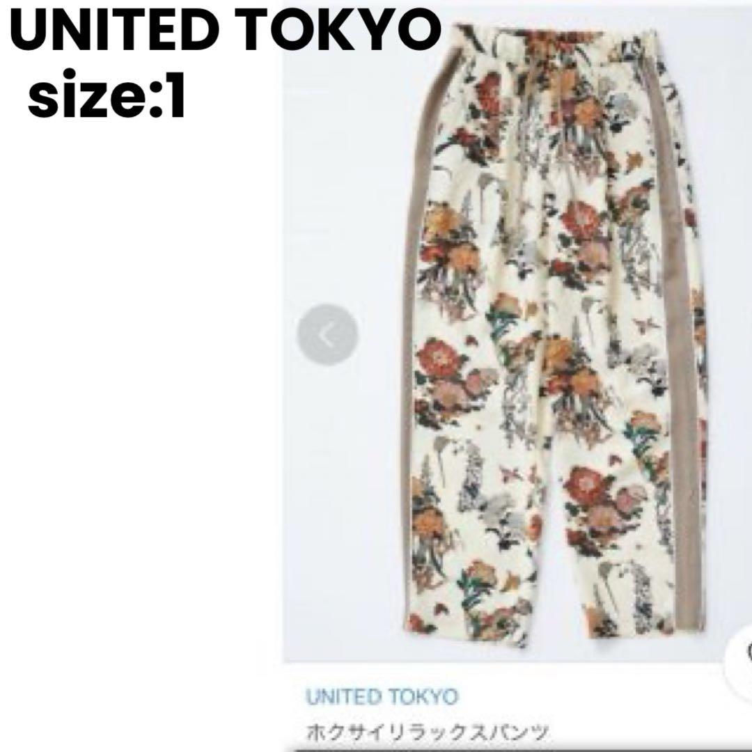 

[USED] Immediately sold out, rare UNITED TOKYO Hokusai pants, all-over pattern, Katsushika Hokusai, wide
