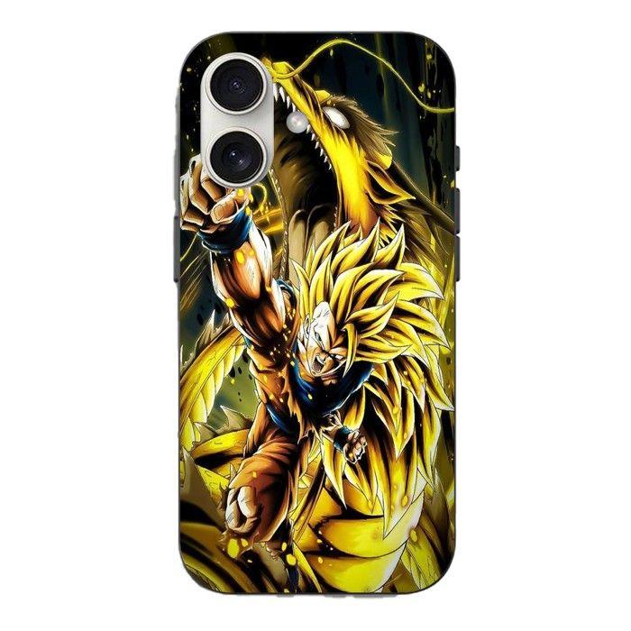 Case for iPhone 16 Son Goku Super Saiyan SSJ3 Dragon Fist Attack