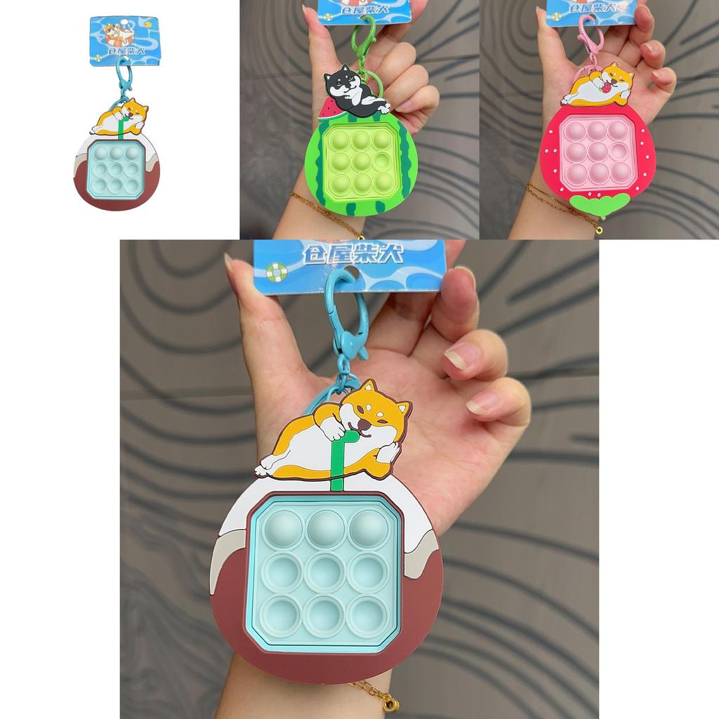 Shiba Inu Summer Theme Plush Keychain With Soft Material For Gift And Collectors Item