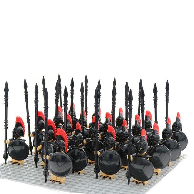 Roman Warrior Cavalry Series Minifigure Building Blocks Set (21 Pcs)