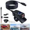 Motorbike Motorcycle Charger Socket Waterproof Power Adapter with Switch Voltmeter Voltage Display PD QC3.0 Fast Charger