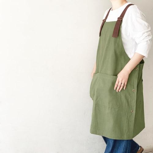 FABORI Official Coverall Apron for Men and Women with Pockets (Front and Back Pockets) (2300-04 Mustard)