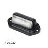 6-LED Waterproof Side Marker Light for Trucks, Trailers, and Buses, Wide Voltage 12V-24V, Suitable for License Plate Lighting.