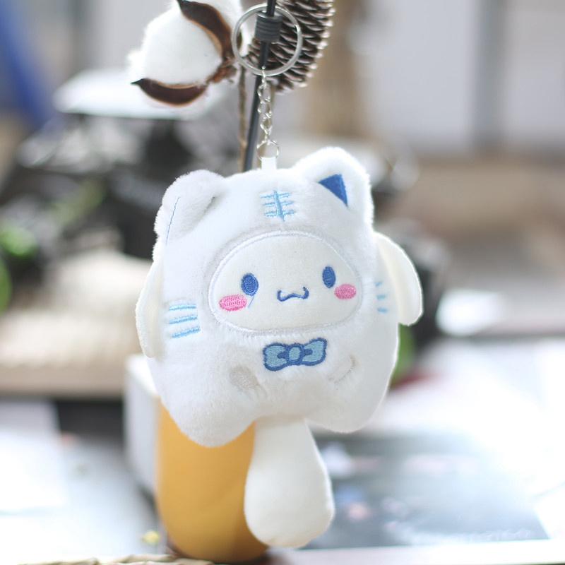 Sanrio Kuromi Plush Animal Keychain Little Tiger Kuromi Melody Cinnamoroll Doll