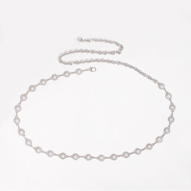 Diamond Elegant Water Waist Chain For Women With Hollow Design For Summer Fashion Accessories