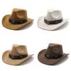 Vintage Suede Hat With Wide Brim For Outdoor Sun Protection And Warmth