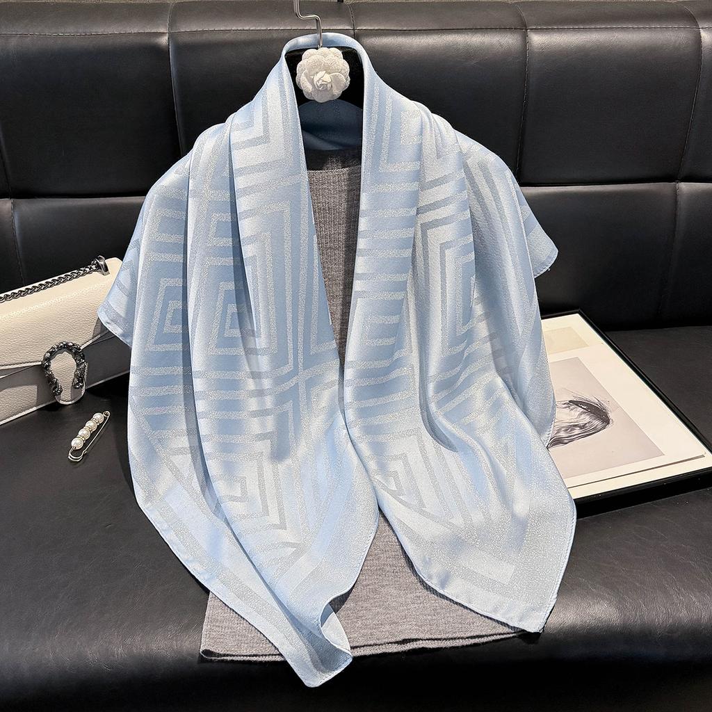 Muslim Silky Kerchief Fashion Ladies Print Hijab Tencel cotton Gauze Scarf Beach Sun Protection Shawl Decoration Wrap Headscarf