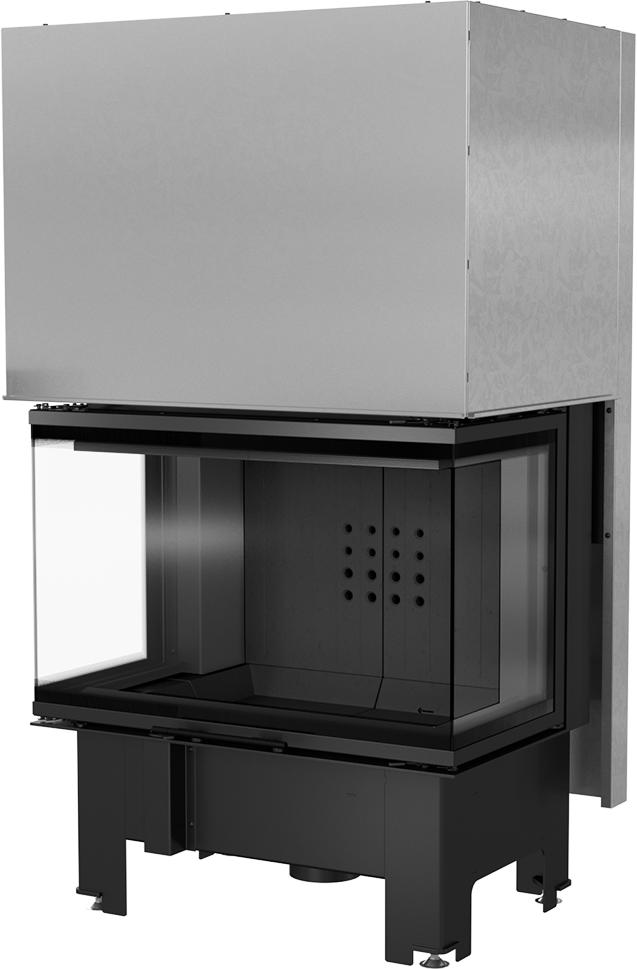 Stahlkamin KRATKI NBC 800/400 10 kW Ø 200 Lift-up schwarz Thermotec