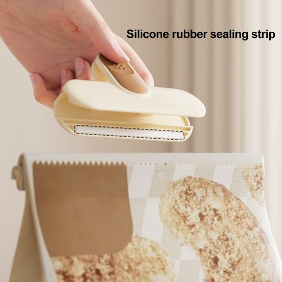 Food Sealing Clip Anti-slip Handle Moisture Resistant Smooth Round Design Resealable Bag Sealing Clamp