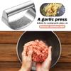 Multi-Function Garlic Press Stainless Steel Garlic Ginger Manual Vegetable Ginger Garlic Press Squeezer Crusher Kitchen Gadgets