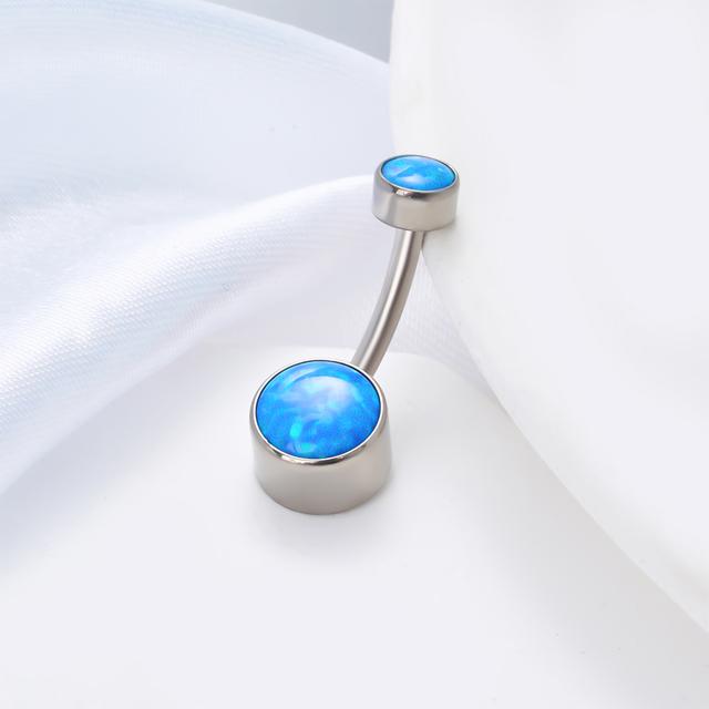 

Belly Piercing Button Rings G23 Titanium Astm F136 14g Body Jewelry Internally Threaded Navel Ring Zirconia Earrings Zircon 1.6x6x5x8mm