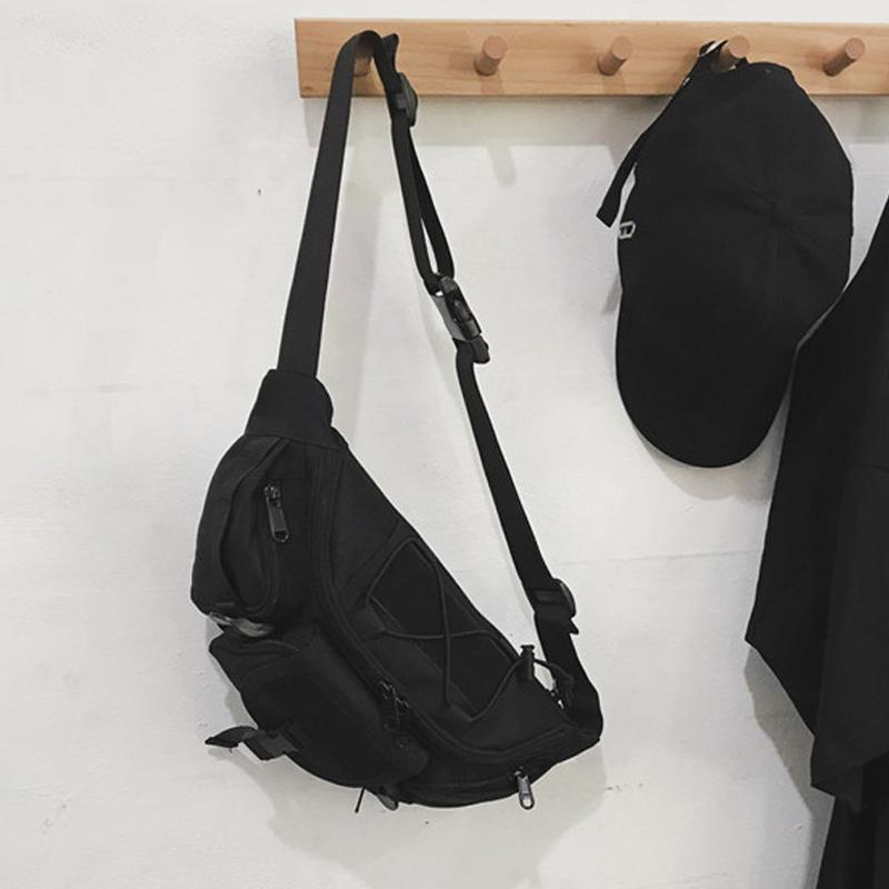 

SCIONE Tactical Bum Bag Multifunctional Waterproof and Wear-Resistant Oxford Chest Bag Outdoor Sports Riding Multi-pocket Crossbody Bag