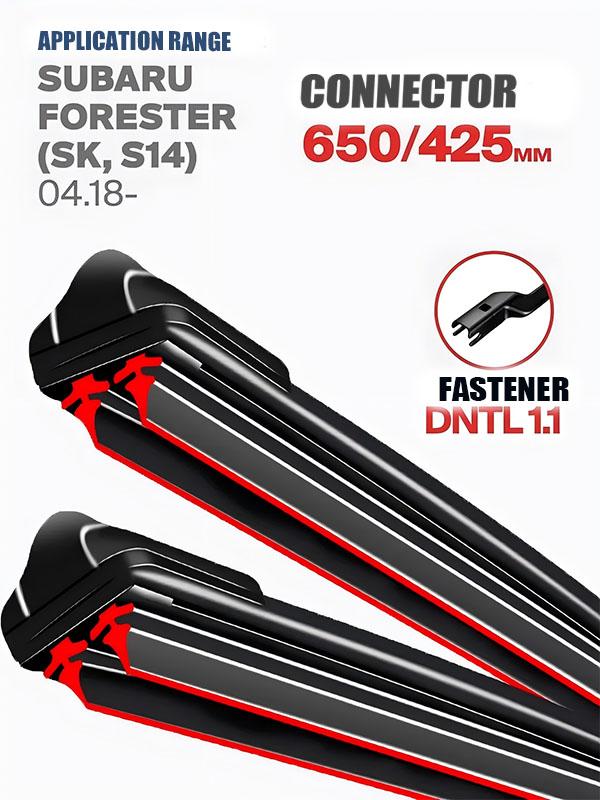DNTL 1.1 Connector Wiper Blades 650/425mm (26 +17 ) for Subaru Forester (SK, S14)