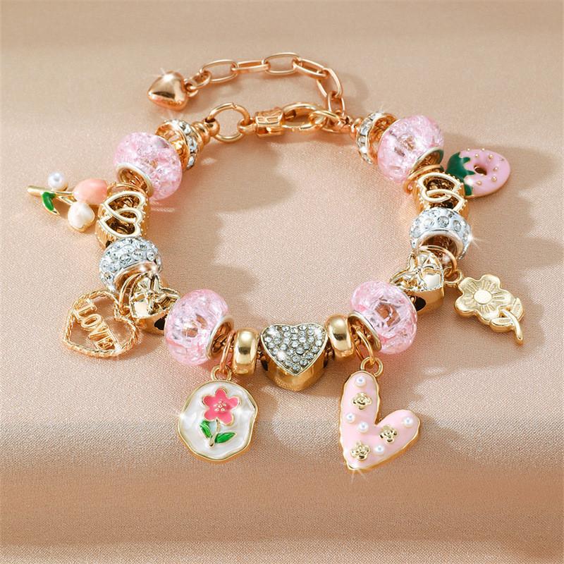 Bracciale Corona di Fiori Estiva da Spiaggia per Donna con Accenti di Conchiglie per la Vacanza