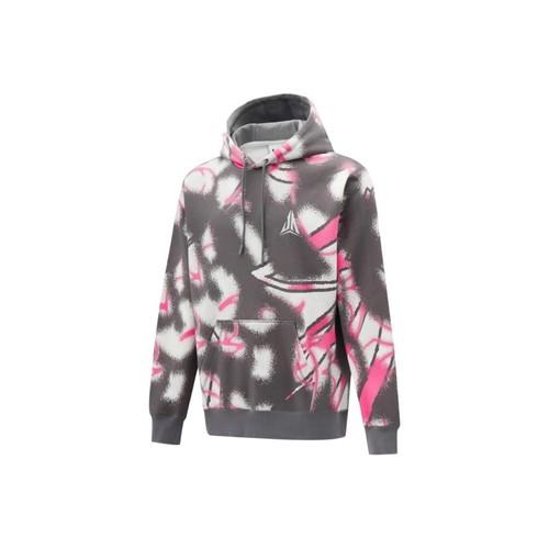Nike Men s Hoodie Fashionable Versatile Pullover Graffiti S разноцветный