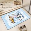 Cartoon Cute Non-Slip Diatom Mud Floor Mat - Quick Dry Water-Absorbent Bathroom & Toilet Door Mat