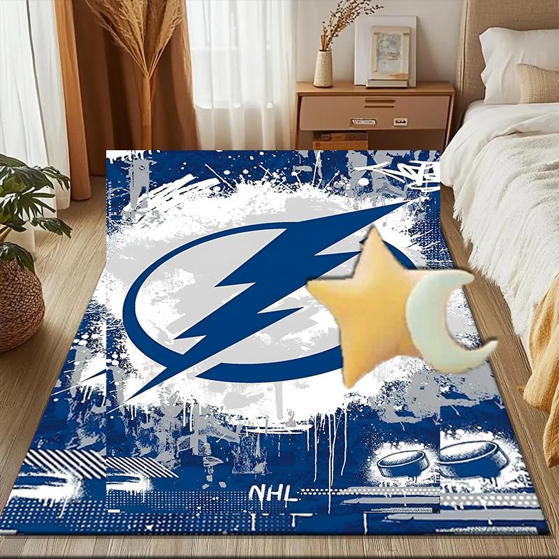 Tampa Bay Hockey Floor Mat for Living Room, Game Rooms, Office, Bedroom, Office Floor Mat Playful Design, Christmas fan gifts