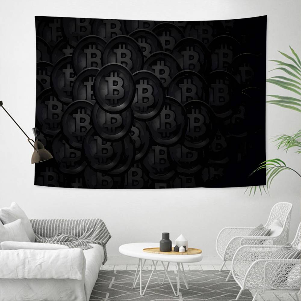 Crypto Currency Colorful Tapestry Wall Hanging Cheap Hippie Wall Hanging Bohemian Wall Tapestries Mandala Wall Hanging Sheets