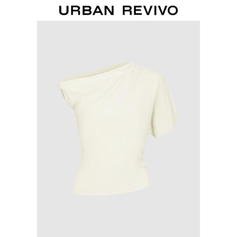 UR Women s Asymmetric Pleated Short Knit Top L