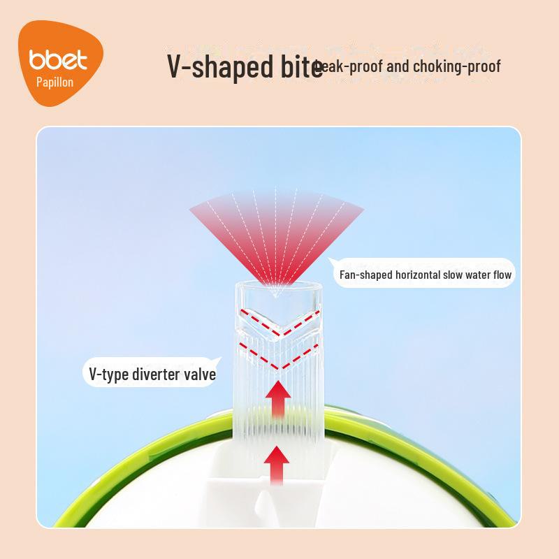 Kubek ze słomką Tygrys z tworzywa Tritan dla dzieci - Duża pojemność, Uroczy design