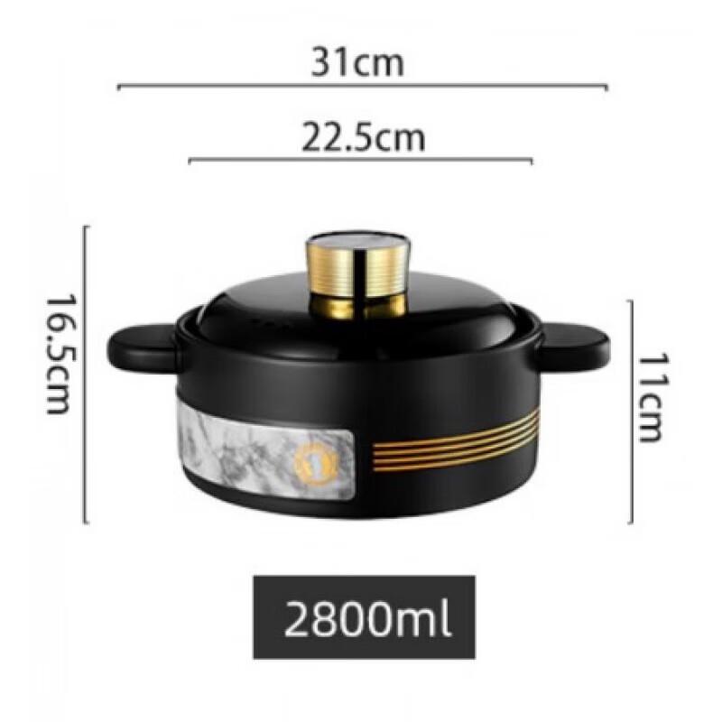 Chef Lady Ceramic Stew Pot for Gas Stoves