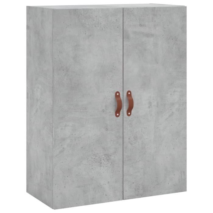 VidaXL Armoire murale gris béton 69,5x34x90 cm 828400