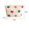 Fashion Retro Striped Clutch Bag Women Cosmetic Bag Plush Toiletry Bag Makeup Bags Makeup Pouch Case Travel Cosmetic Organizer