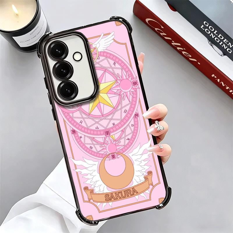 Cardcaptor Sakura Cute Girl Plating Phone Case For Samsung A17 A07 A37 A57 A16 A56 A15 A55 A14 A54 A13 A53 A26 A36 A25 A35 A24 A