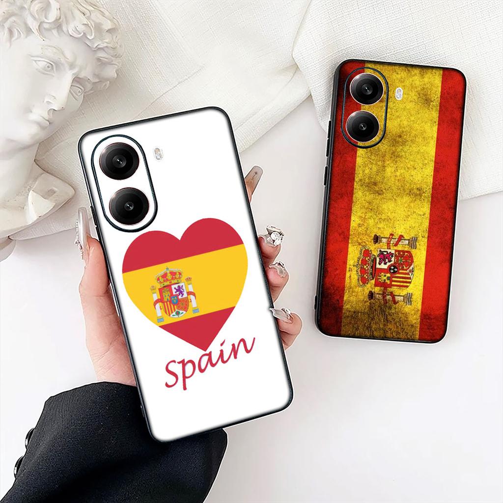 Spain Flag Phone Cover for Xiaomi Redmi Note 13 14 ProPlus Pro Plus 14C A4 13C Pro+ Note14 Protective Case